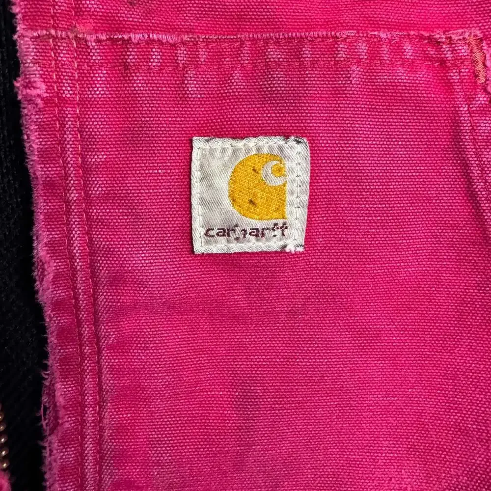 Vintage Y2K Carhartt red active hooded work wear jacket